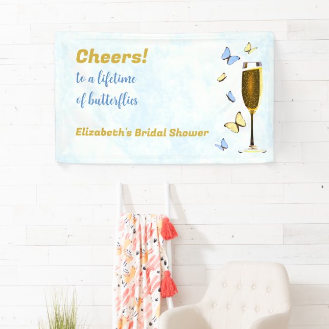 Lona Saludos A La Vida De Las Mariposas Ducha De Novias (In situ)