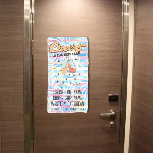 Lona Saludos al Año Nuevo (New Years Cruise Door Banner)