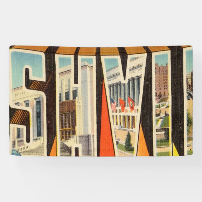 Lona Saludos desde Nashville Tennessee (Horizontal)