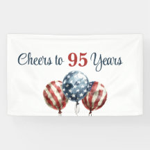 Saludos personalizados para el cumpleaños de 95 añ