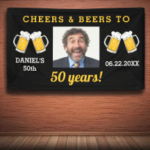 Saludos y cervezas 50 años cumpleaños foto Keepsak