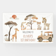 Salvaje Safari de cumpleaños 1 niño