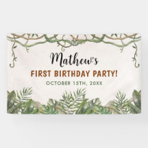 Salvaje Un Safari Tropical Primer Cumpleaños
