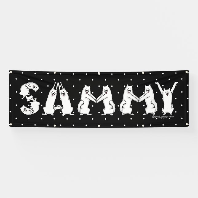 Lona Sammy en letras samoyadas (Horizontal)