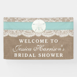 Lona Sand Dollar Beach Bridal Shower - Turquesa