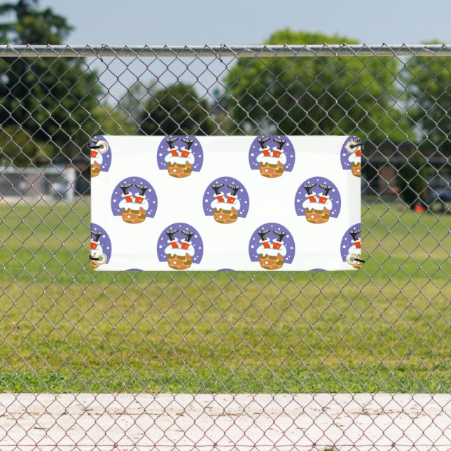 Lona Santa Claus En Chimney, Nieve, Navidades, Año Nuev (in situ)