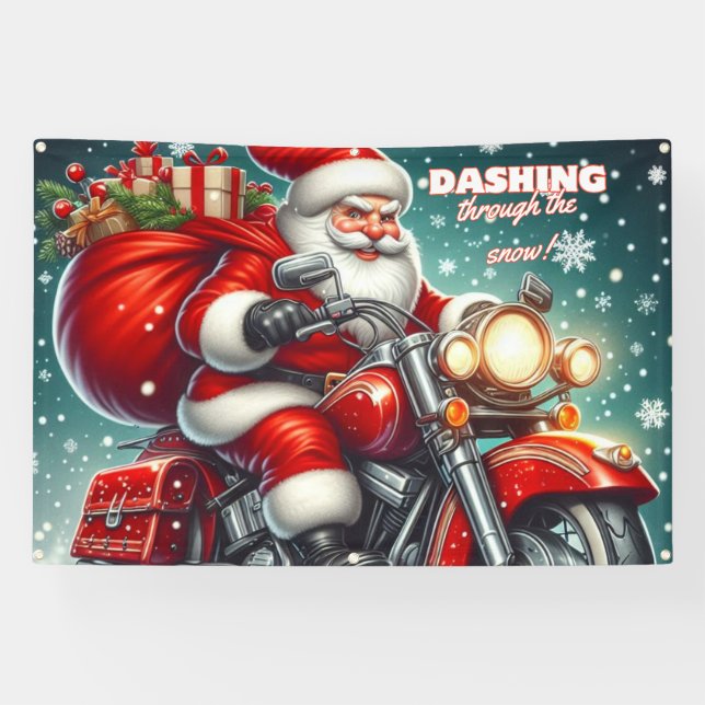 Lona Santa en motocicleta (Horizontal)