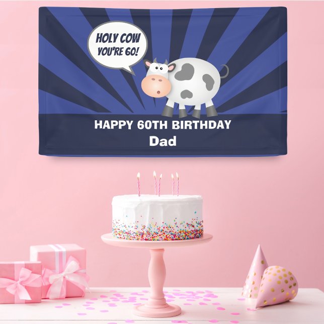 Lona Santa vaca eres 60 graciosa dulce cumpleaños 60 (Subido por el creador)