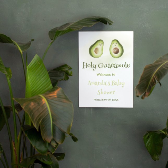 Lona Santo Guacamole Aguacate Padres Fiesta Baby Shower (Subido por el creador)