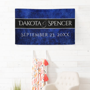 Lona Sapphire Boda Royal Cobalt Blue Fiesta moderno