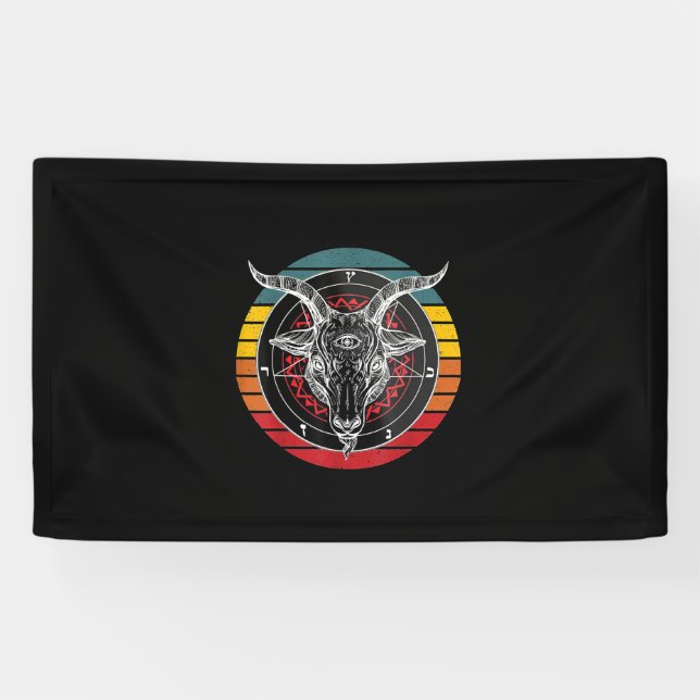 Lona Satan Goat, regalo de cabra (Horizontal)