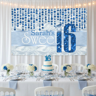 Lona Satin Jewel Sweet Sixteen Azul ID260