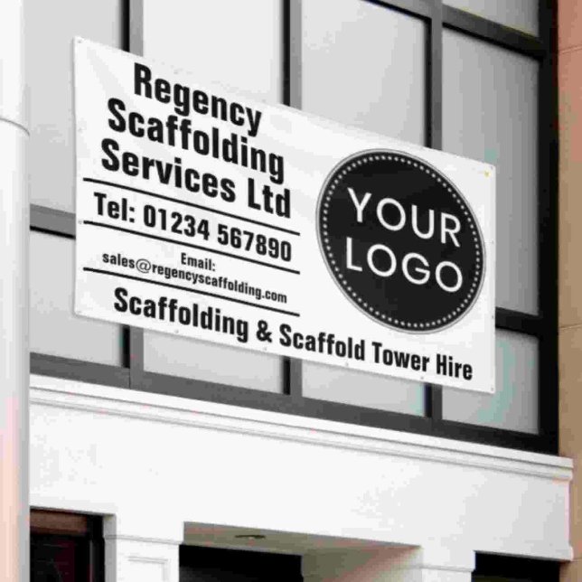 Lona Scaffolding & Scaffold Hire Banner with Your Logo (Subido por el creador)