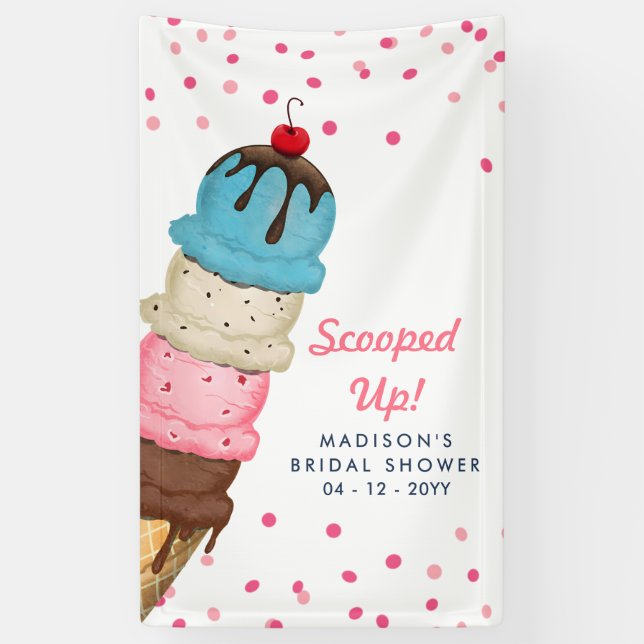 Lona Scooped Up Summer Helado Moderno Bridal Shower (Vertical)