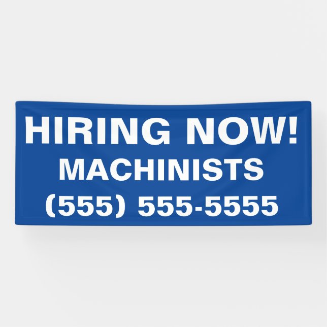 Lona Se busca ayuda, ahora se contrata cartel de empleo (Horizontal)