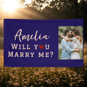 Lona ¿Se casará conmigo? Foto de propuesta romántica