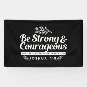 Lona Sé fuerte y valiente – versículo de la Biblia Josu
