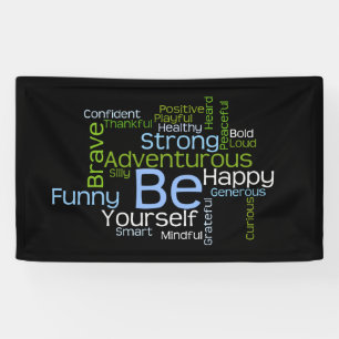 Lona SEA usted mismo nube inspiradora de la palabra