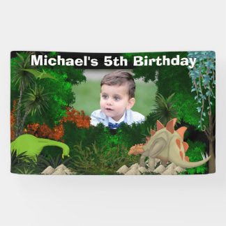 Lona Selva de dinosaurios JUEGOS foto chicos cumpleaños
