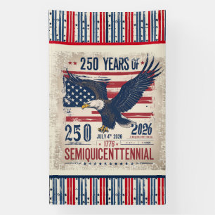 Lona Semicucentenario del 250 aniversario de Estados Un