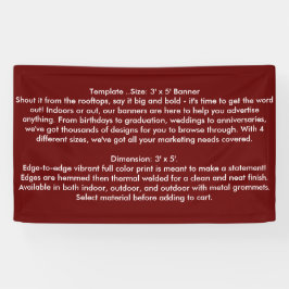 Lona Seminario de negocios del club BANNER DIY Template