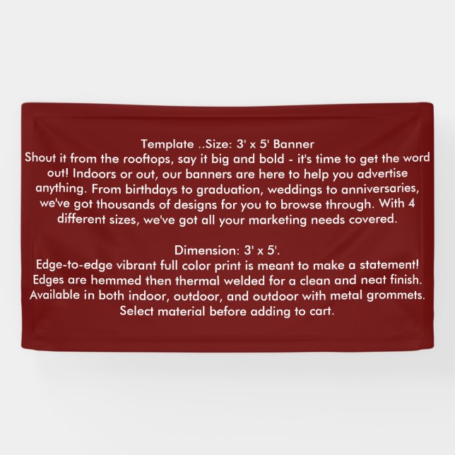 Lona Seminario de negocios del club BANNER DIY Template (Horizontal)