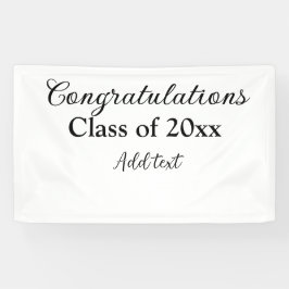 Lona Sencillas felicitaciones por graduación mínima aña