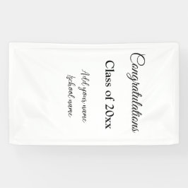 Lona Sencillas felicitaciones por graduación mínima aña