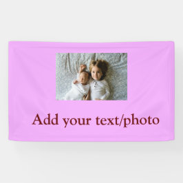 Lona sencillo mínimo AGREGAR TU FOTO NAVIDADES DE TEXTO