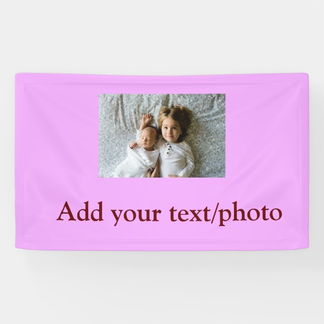 Lona sencillo mínimo AGREGAR TU FOTO NAVIDADES DE TEXTO (Horizontal)