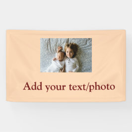 Lona sencillo mínimo AGREGAR TU FOTO NAVIDADES DE TEXTO