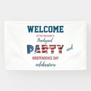 Lona Sencillo y elegante cuarto de julio Fiesta del pat