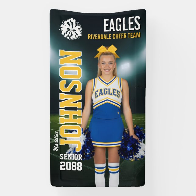 Lona Senior Cheerleader Custom Cheer Team Photo (Vertical)