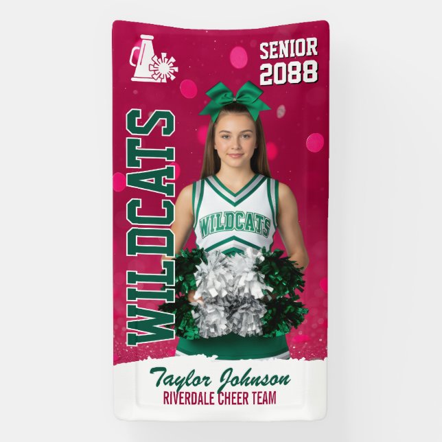Lona Senior Cheerleading Cheer Team Custom Sports Photo (Vertical)
