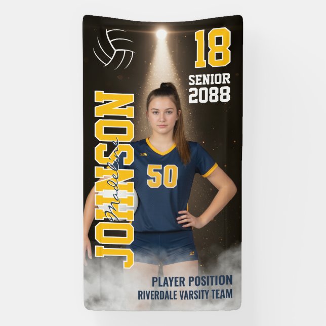 Lona Senior Volleyball Team Player Custom Sports Photo (Vertical)