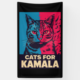 Lona Señora de gatos sin hijos vota por Kamala Harris 2