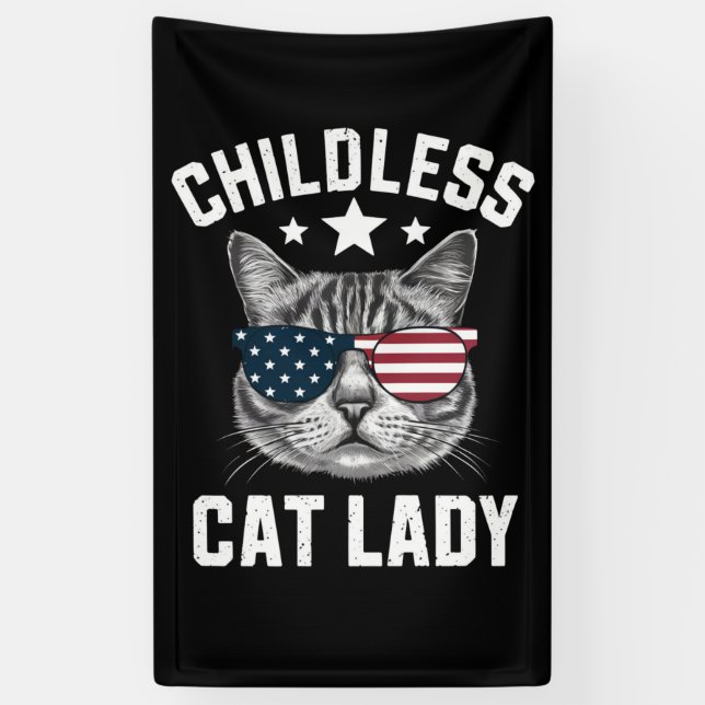 Lona Señora Gata Sin Hijos 2024  (Vertical)
