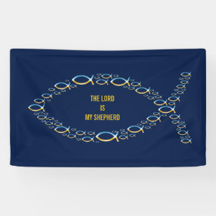 Lona Sentencia: JEHOVAH ES MI SHEPHERD Pescado cristi