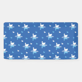 Lona Serene Waters - Diseño del Patrón del Lago Swan