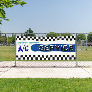 Lona Servicio de A/C de taller automotriz Acondicionado