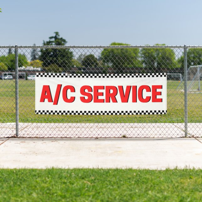 Lona Servicio de aire acondicionado Tienda de automóvil (In situ)