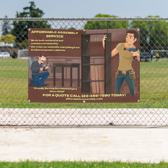 Lona Servicio de ensamblaje de equipo de mobiliario de  (in situ)