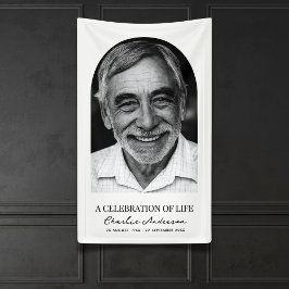 Lona Servicio Funerario o Conmemorativo de Foto de Arco
