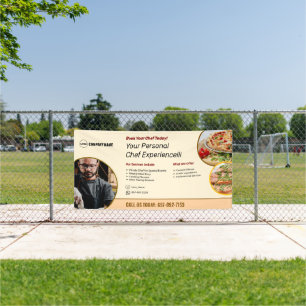 Lona Servicios de Chef Privado Banner Personalizado