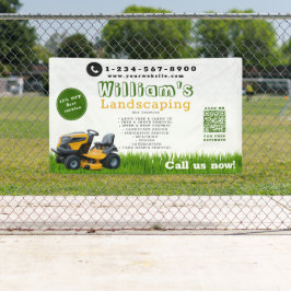 Lona Servicios de jardinería para el cuidado del jardín