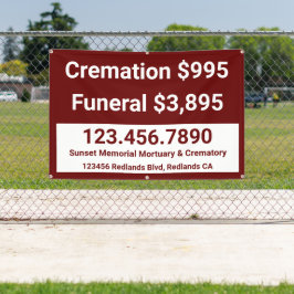 Lona Servicios funerarios de cremación personalizados
