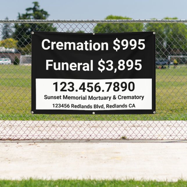 Lona Servicios funerarios de cremación personalizados (in situ)