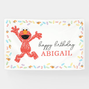 Lona Sesame Street Elmo   Cumpleaños Crayon