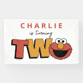 Lona Sesame Street | Elmo - Segundo banner de cumpleaño