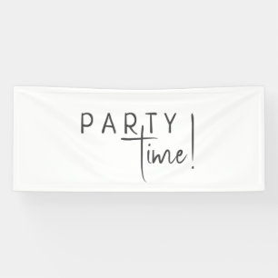 Lona Sexo minimalista Tiempo de fiesta de cumpleaños ne